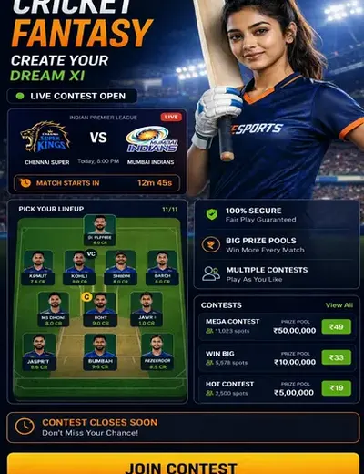 Wwwbet333 (bet 333) fantasy cricket & matchday visual 3